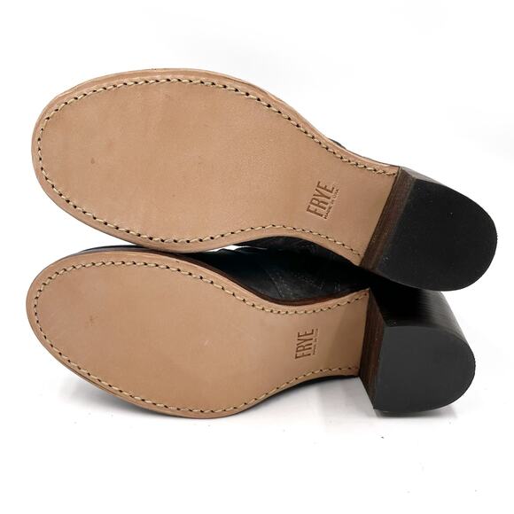 Frye Sabrina Boots Charcoal Gray Suede‎ Double Buckle Ankle Sz 6 Women's - Picture 8 of 10